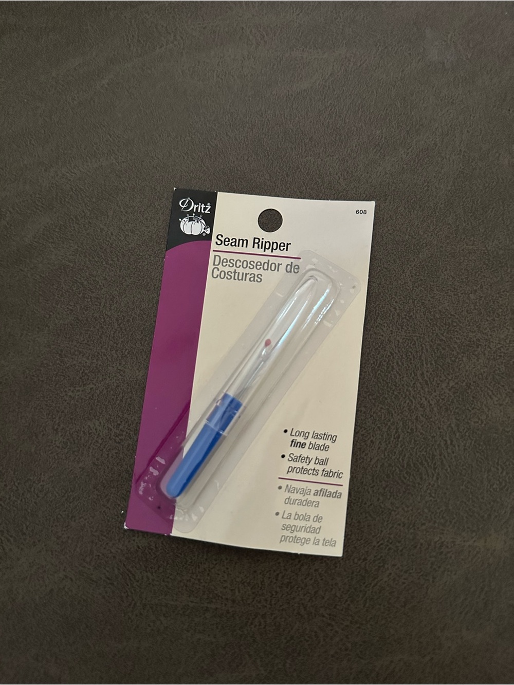 Dritz Blue Seam Ripper - Precision Sewing Tool